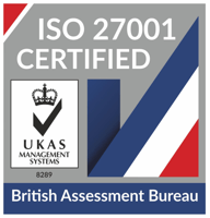 ISO 27001 Information Security Management certification badge